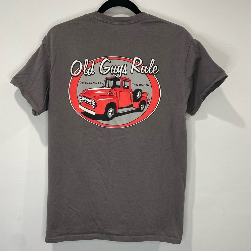 MENS: Old Guys Rule Graphic Print Short Sleeve Shirt - Picture 4 of 7